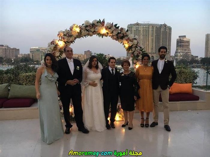 عائلة احمد مجدي في زفاف اخته